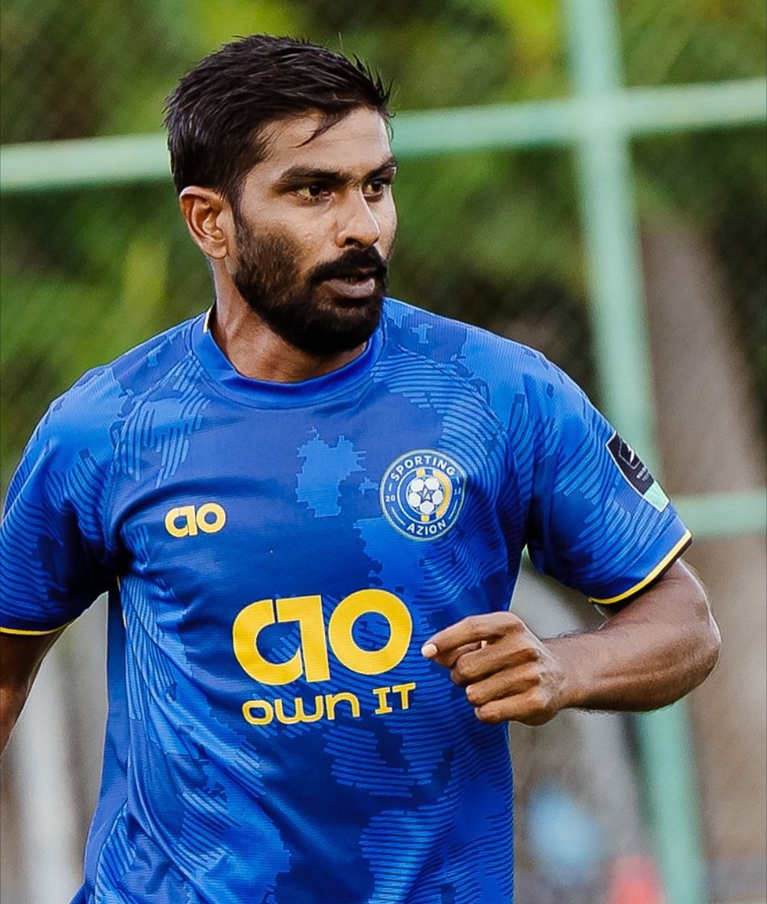 Maldivian futsal player in A10 kit