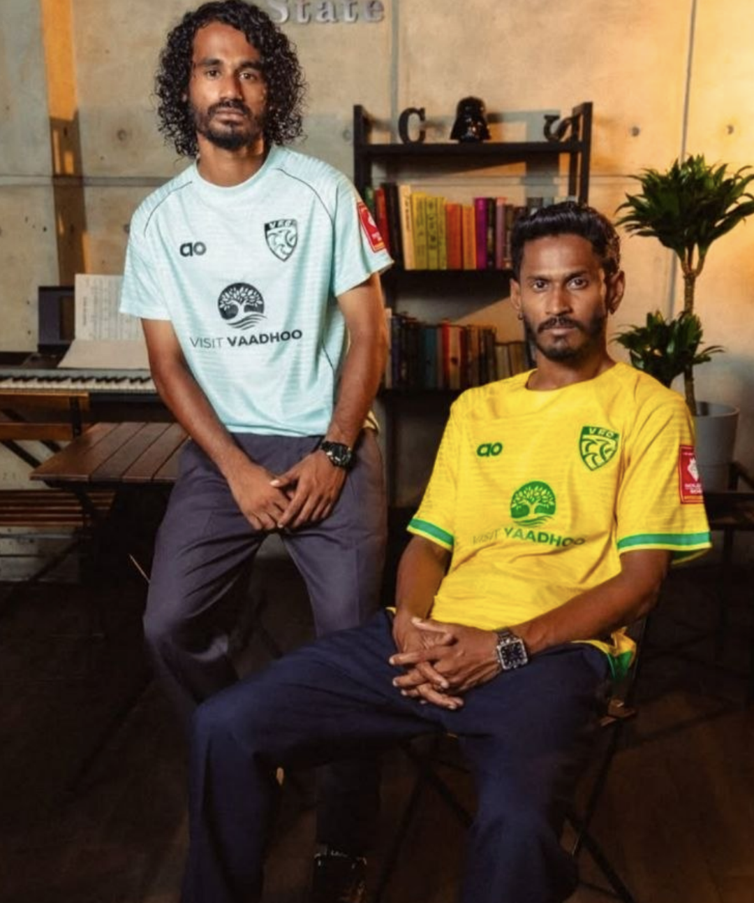 Maldivian futsal players in A10 kit